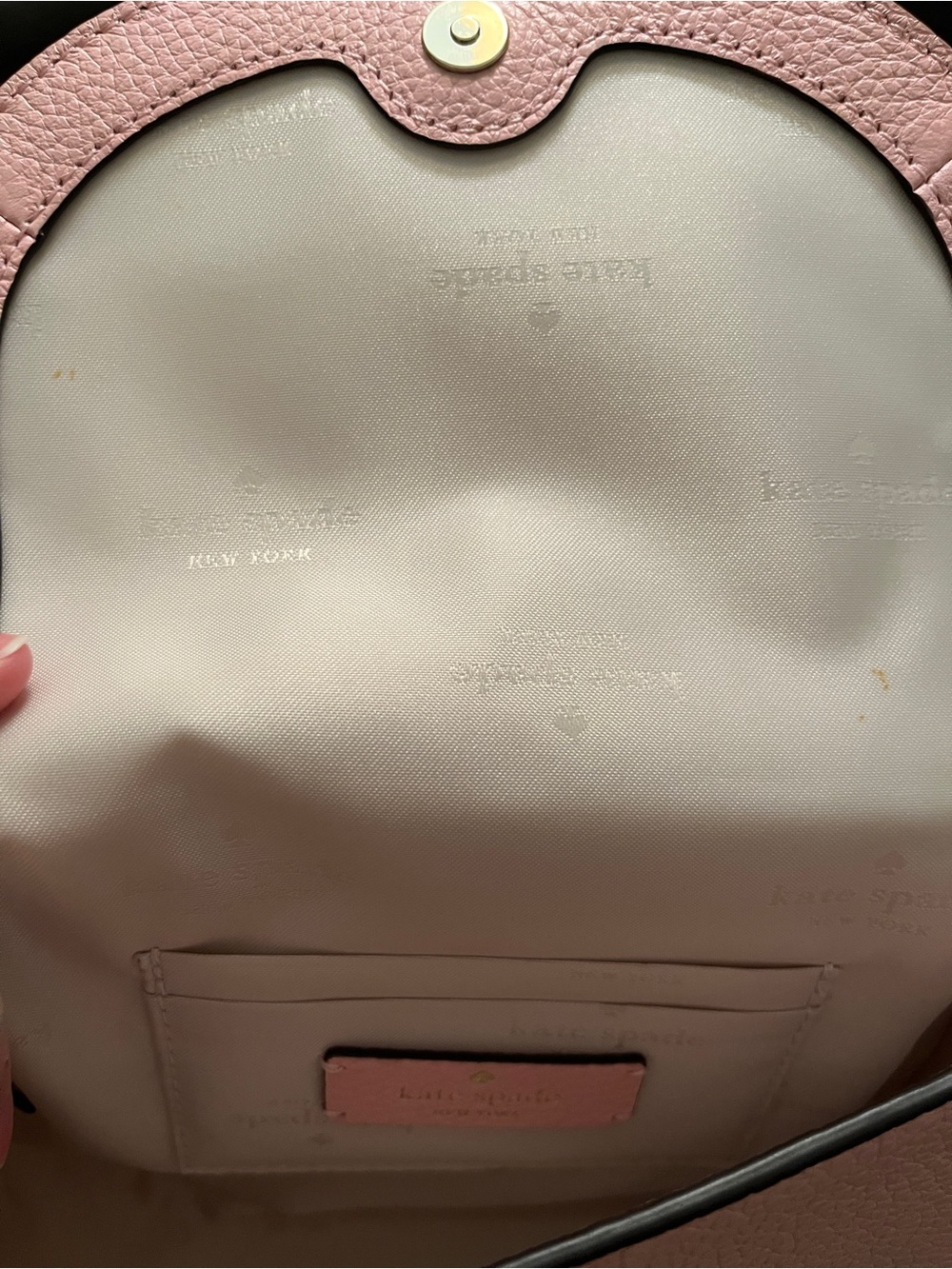 Kate Spade Blush Pink Pebbled Leather Crossbody Bag - Picture 3 of 5